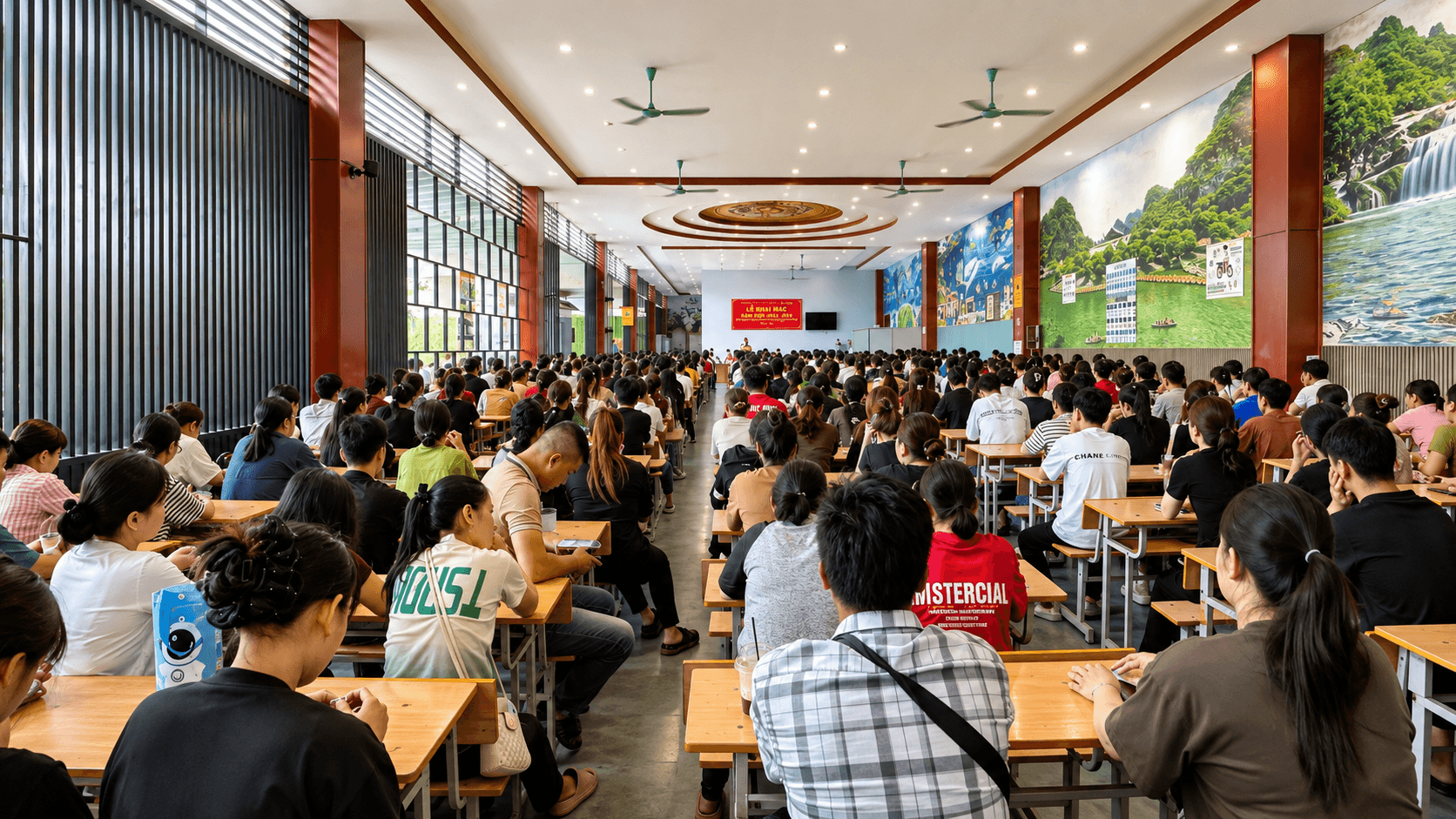 Hội trường đào tạo và đăng ký học lái xe An Thái